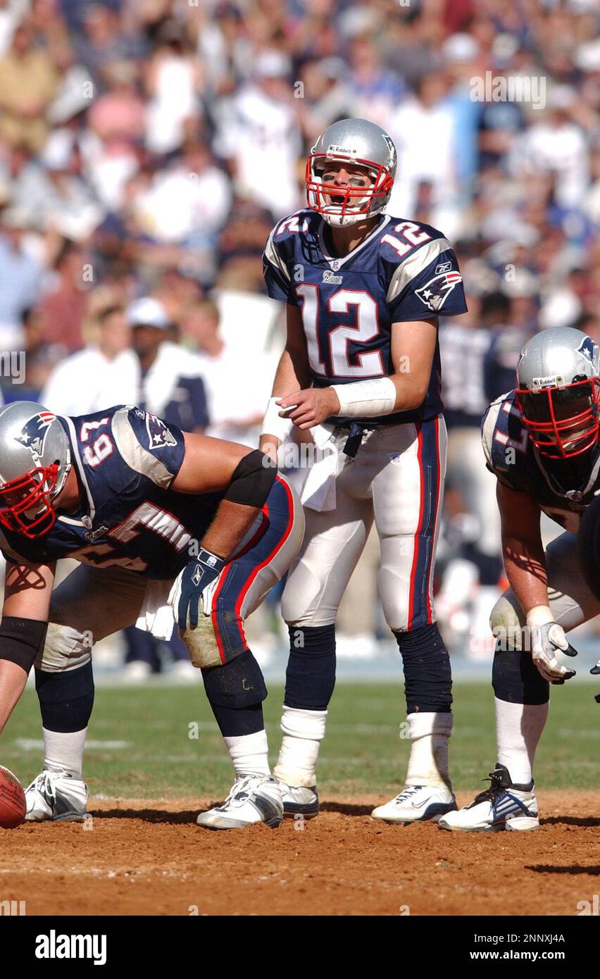 29 SEP 2002: New England Patriots Tom Brady during a game against the San  Diego Chargers