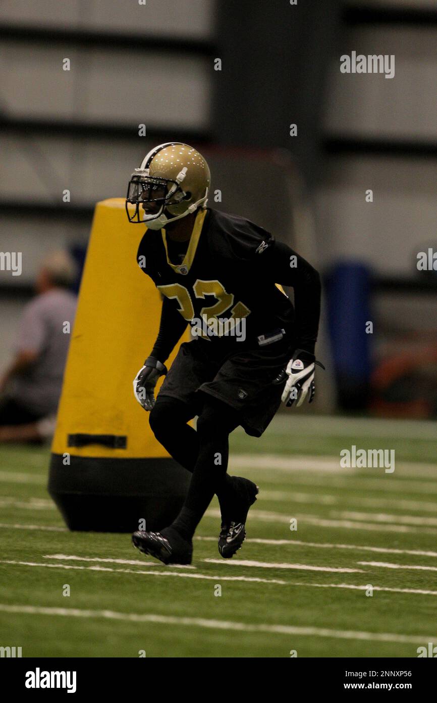 21 May 2009: Saints defensive back Tracy Porter (22) participates in drills  during the New Orleans Saints Organized Team Activities (OTA's) held at the  team's indoor practice facility in Metairie, Louisiana. (Icon