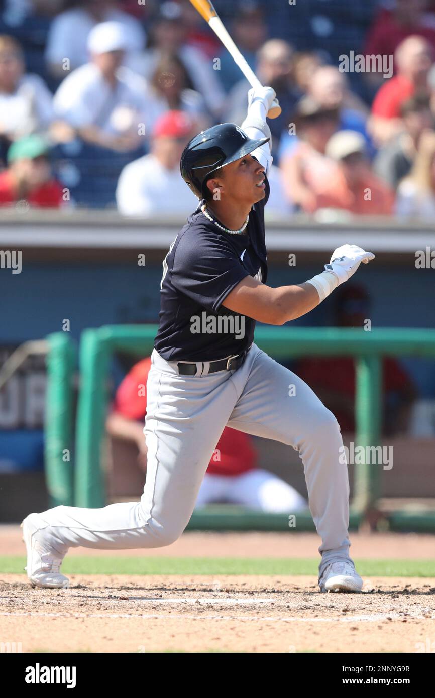 CLEARWATER, FL - FEBRUARY 25: New York Yankees outfielder Oswaldo