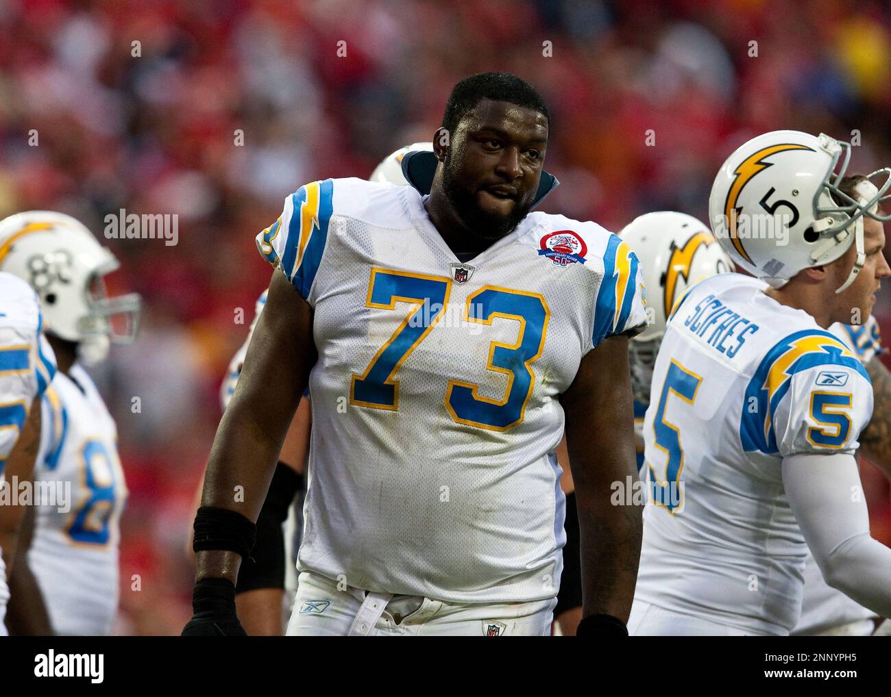 San Diego Chargers quarterback Philip Rivers (17) looks to pass during the  Chargers 37-7 victory over the Chiefs at Arrowhead Stadium in Kansas CIty,  Missouri. (Credit Image: © Jacob Paulsen/Southcreek Global/ZUMApress.com  Stock