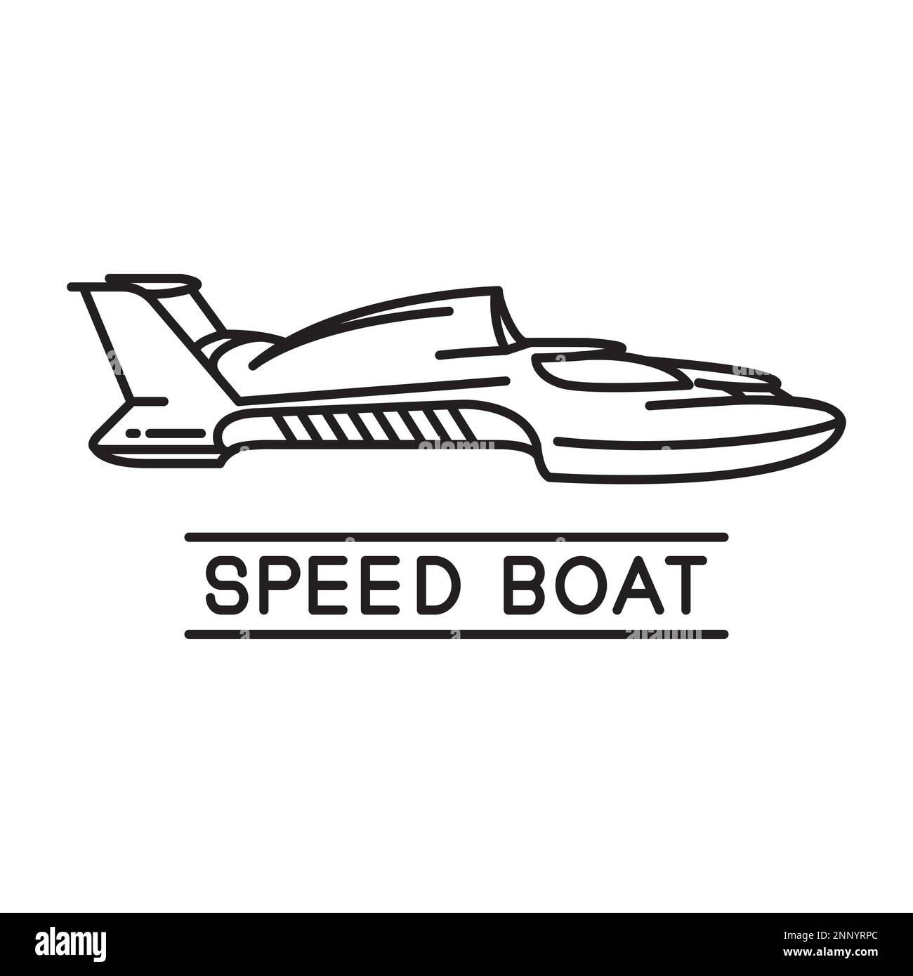 Vector speed boat Stock Vector by ©Danussa 118517760