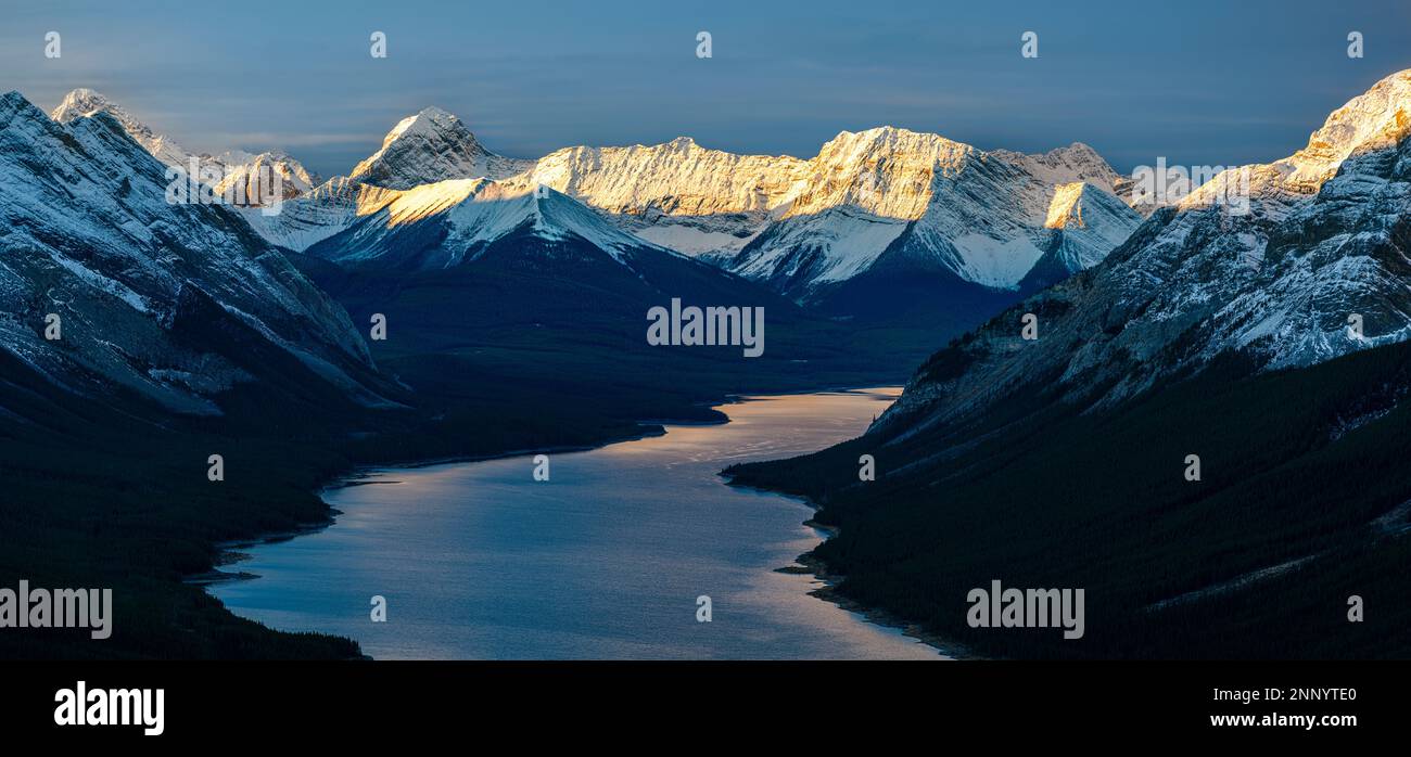 Spray Lake, Mt. Nestor, and Goat Mountain, Canmore, Alberta, Canada Stock Photo Alamy