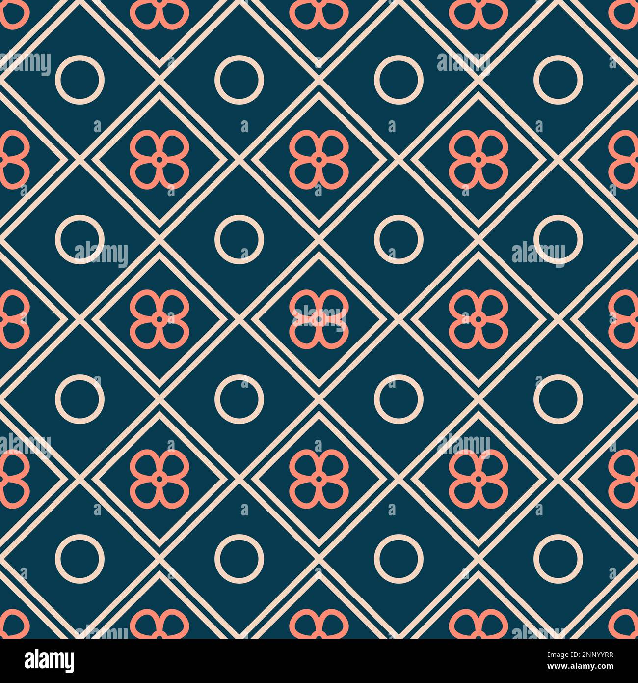 Squares and circles pattern abstract Stock Vector Images - Alamy