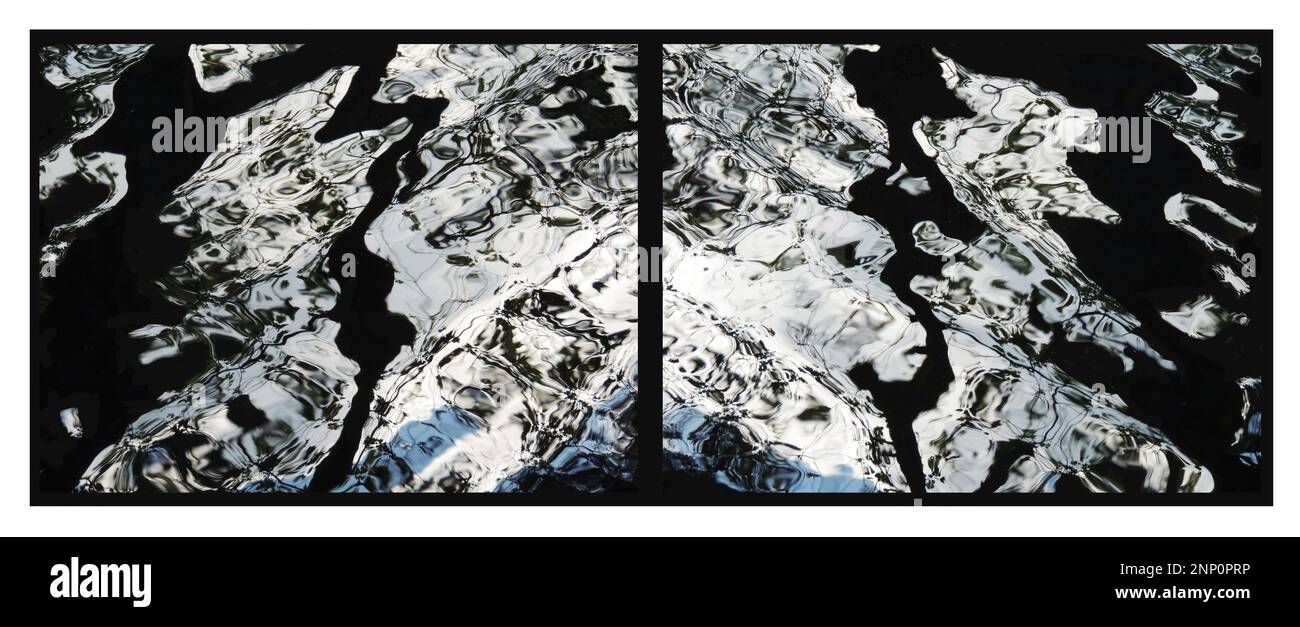 Abstract photograph of ripples and reflections in water Stock Photo - Alamy