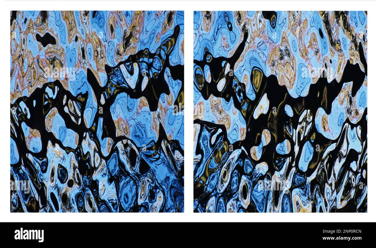 Abstract photograph of ripples and reflections in water Stock Photo - Alamy