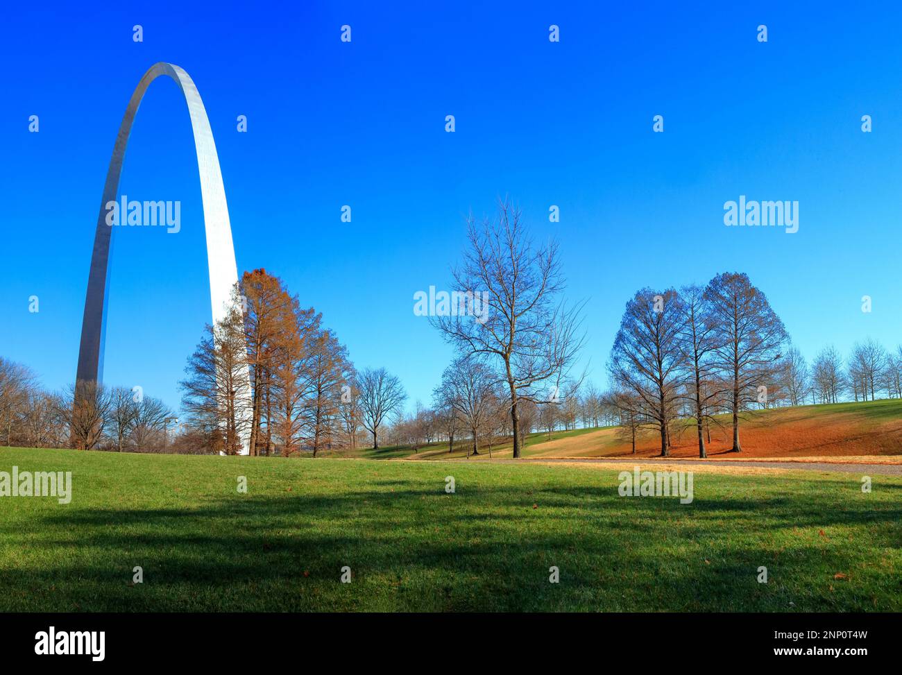 City and Gateway Arch, Saint Louis, Missouri, USA Stock Photo