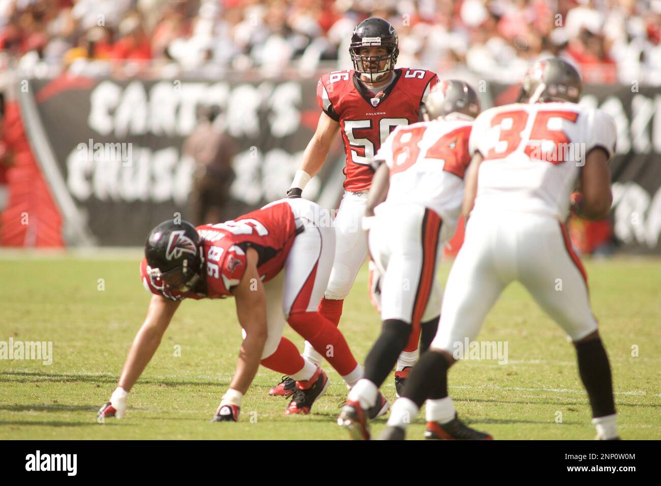 14 SEPTEMBER 2008: Atlanta Falcons linebacker Keith Brooking (56 ...