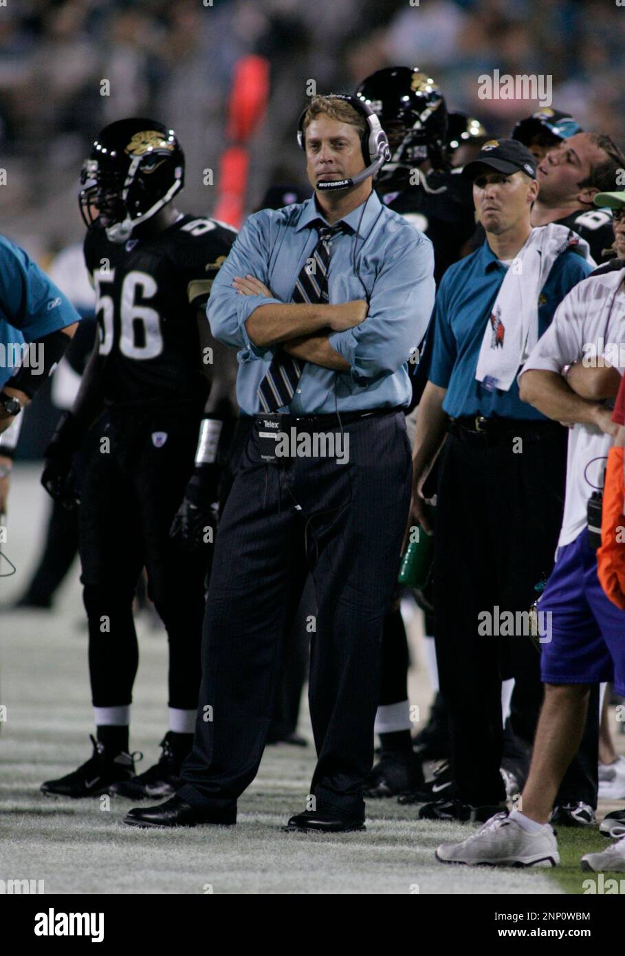 22 OCTOBER 2007: Jacksonville Jaguars Head Coach Jack Del Rio during ...