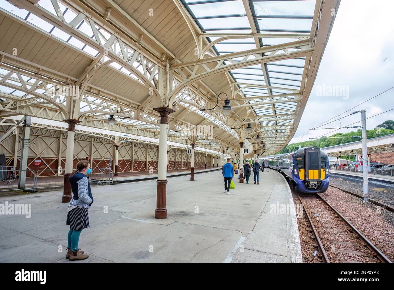 Wemyss Bay Train Station interior, Scotland, United Kingdom Stock Photo