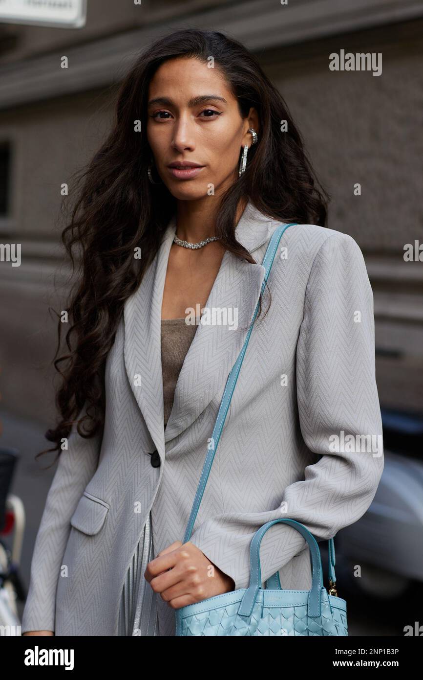 Ciinderella Balthazar outside Missoni fashion show during the Milan