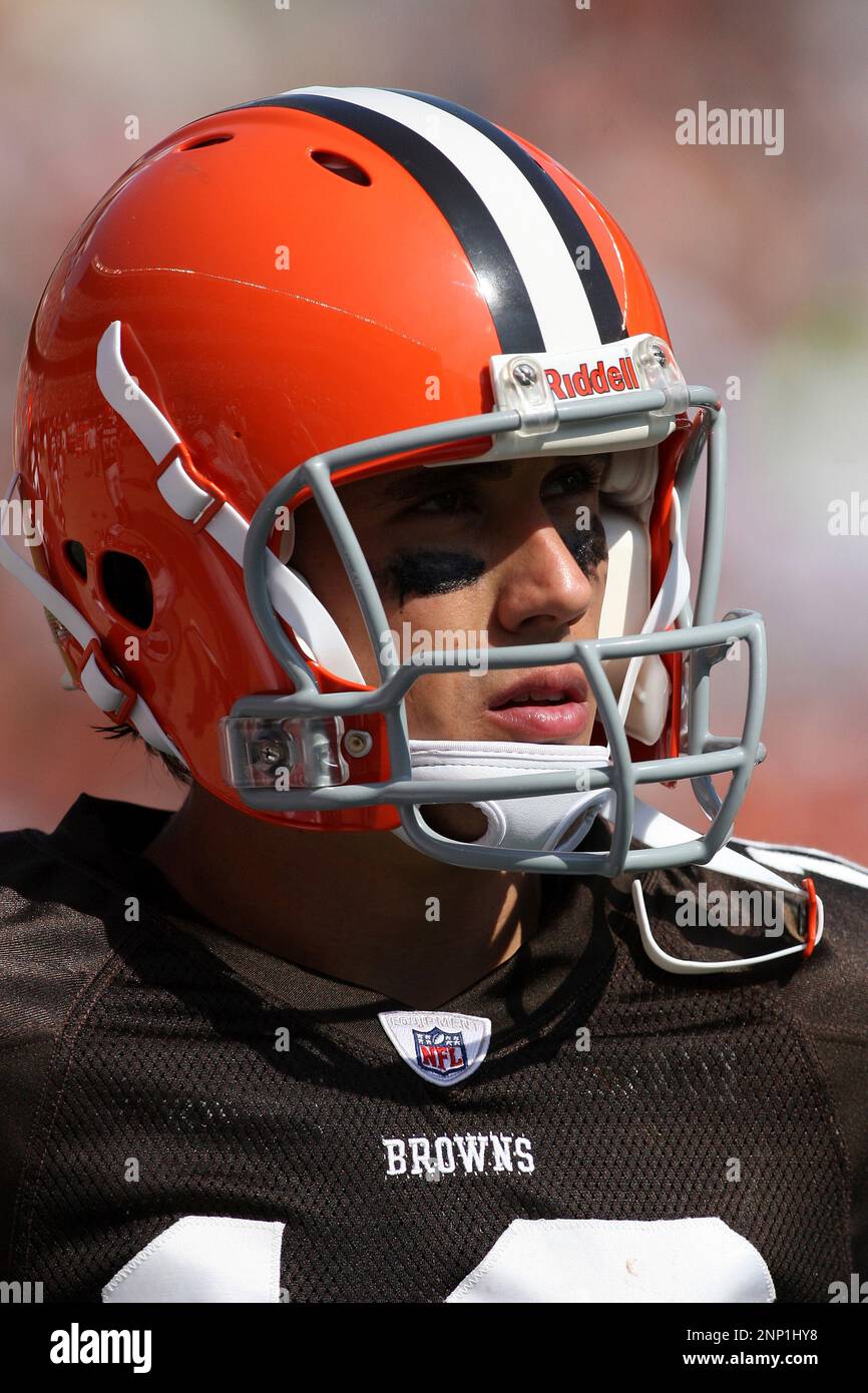 13 September 2009: Cleveland Browns Derek Anderson prior to the Browns game  against the Minnesota Vikings in Cleveland Ohio September 18, 2009. (Icon  Sportswire via AP Images Stock Photo - Alamy