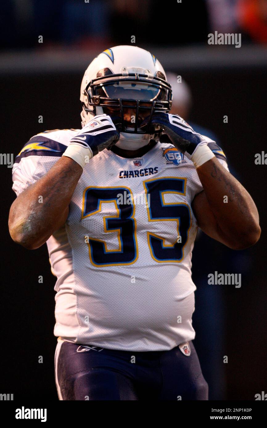 06 December 2009: San Diego Chargers Mike Tolbert during the Chargers game  against the Cleveland Browns in Cleveland, OH. (Icon Sportswire via AP  Images Stock Photo - Alamy