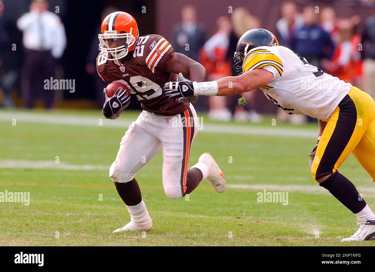 3 September 2004: James Jackson of the Cleveland Browns against the Chicago  Bears during the Browns 24-10 preseason victory at Cleveland Browns Stadium  in Cleveland, Ohio. (Icon Sportswire via AP Images Stock Photo - Alamy