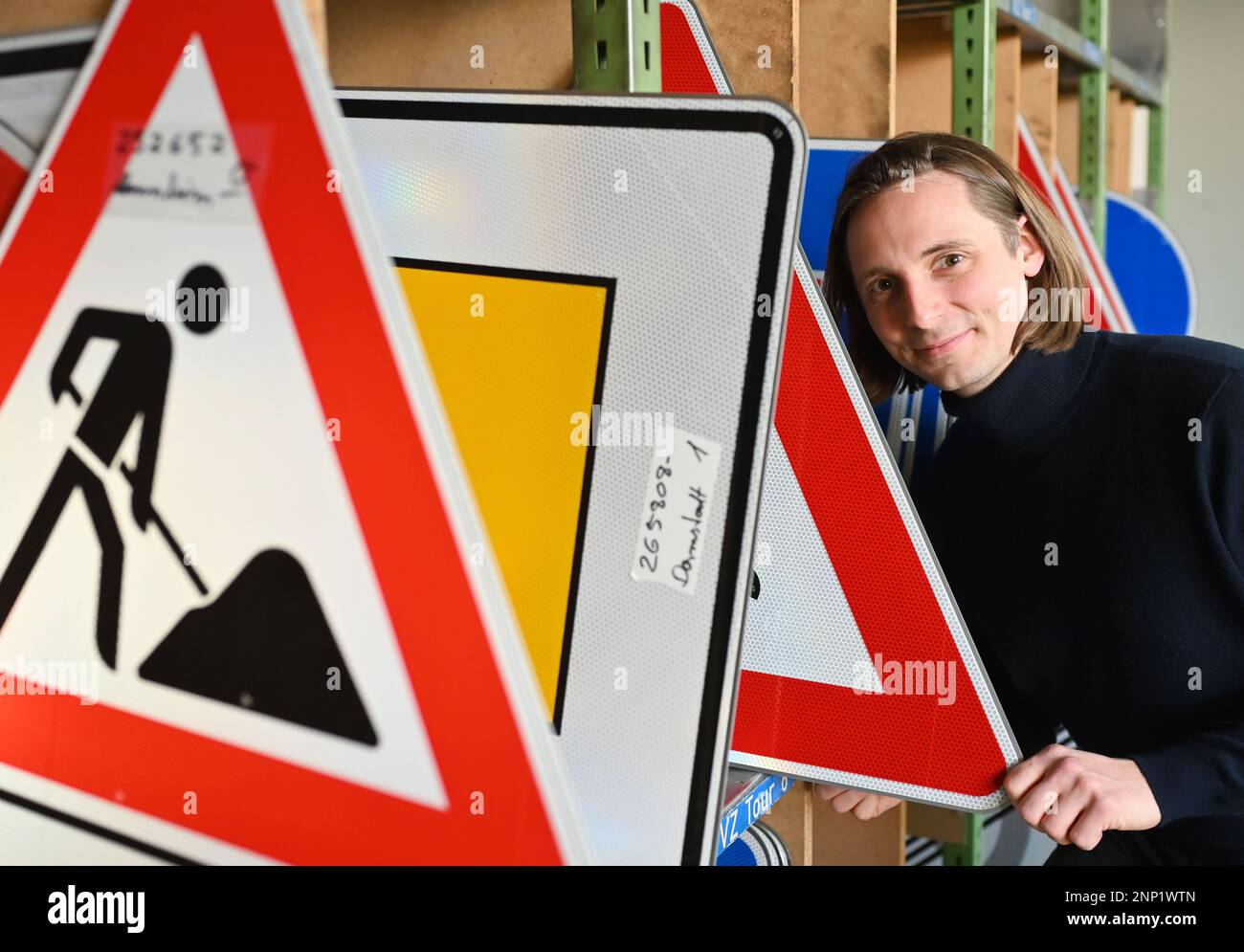 Bruchsal, Germany. 08th Feb, 2023. Maximilian Ries, junior boss of the ...