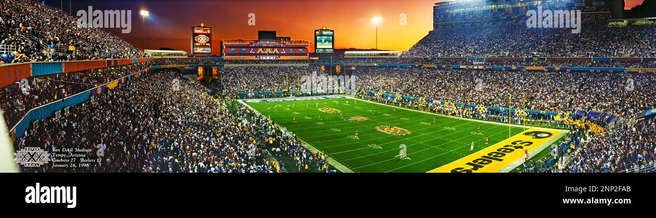 Super Bowl Game, Sun Devil Stadium, Tempe, Arizona, USA Stock Photo