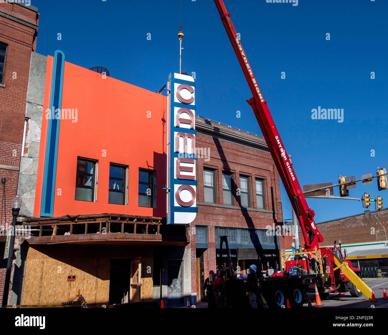 The renovation at the historic Cameo Theatre in Bristol, Va., continues ...