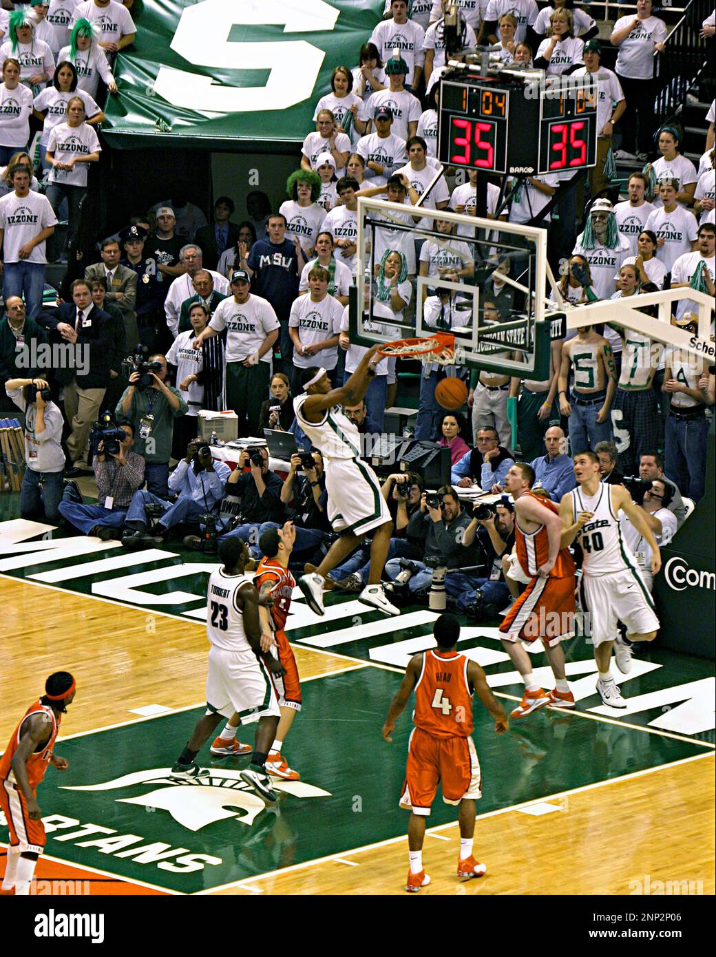 Basketball game, Breslin Center, Michigan, USA Stock Photo - Alamy