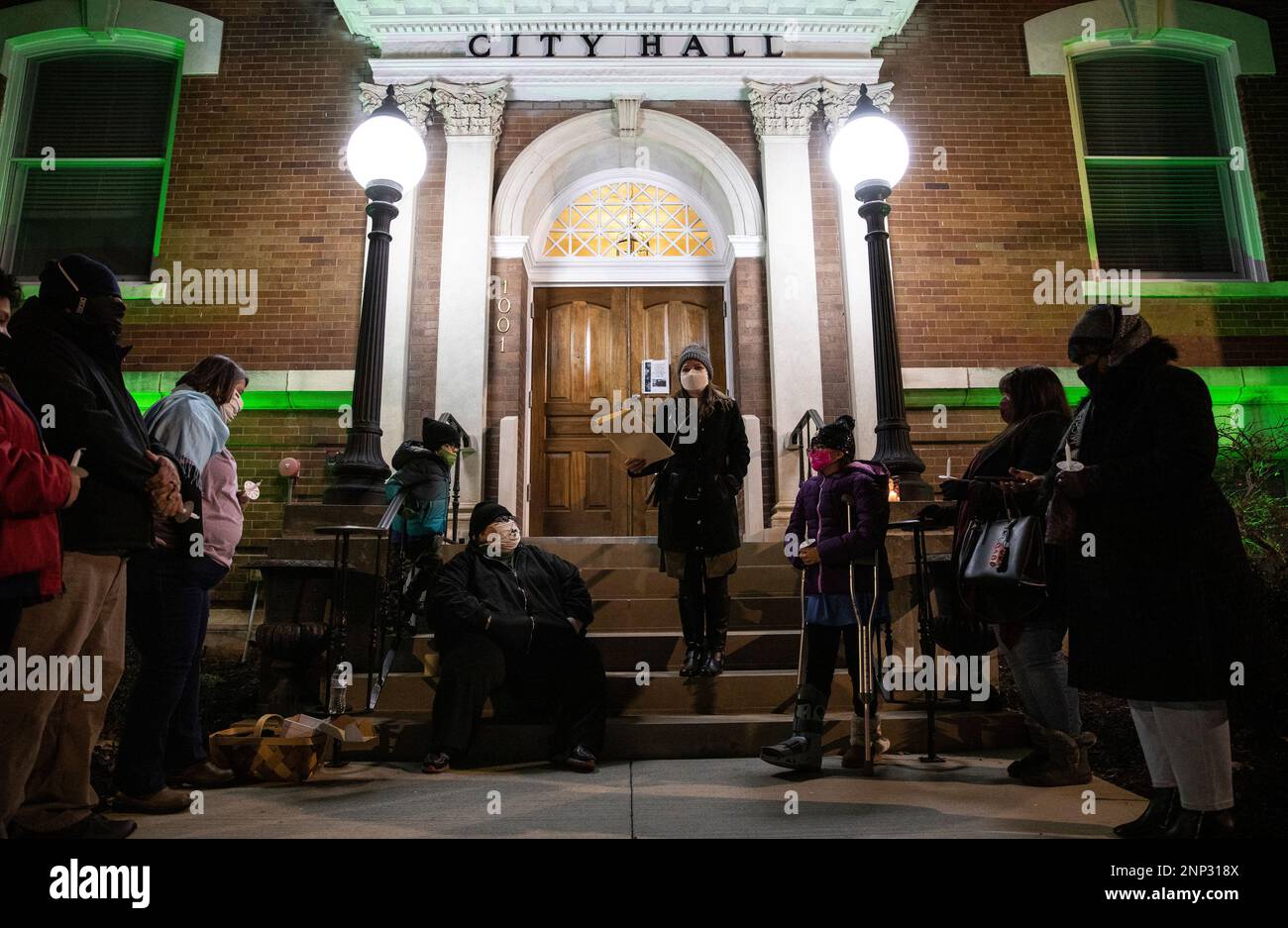 Bowling Green City Commissioner Dana Beasley Brown reads a proclamation