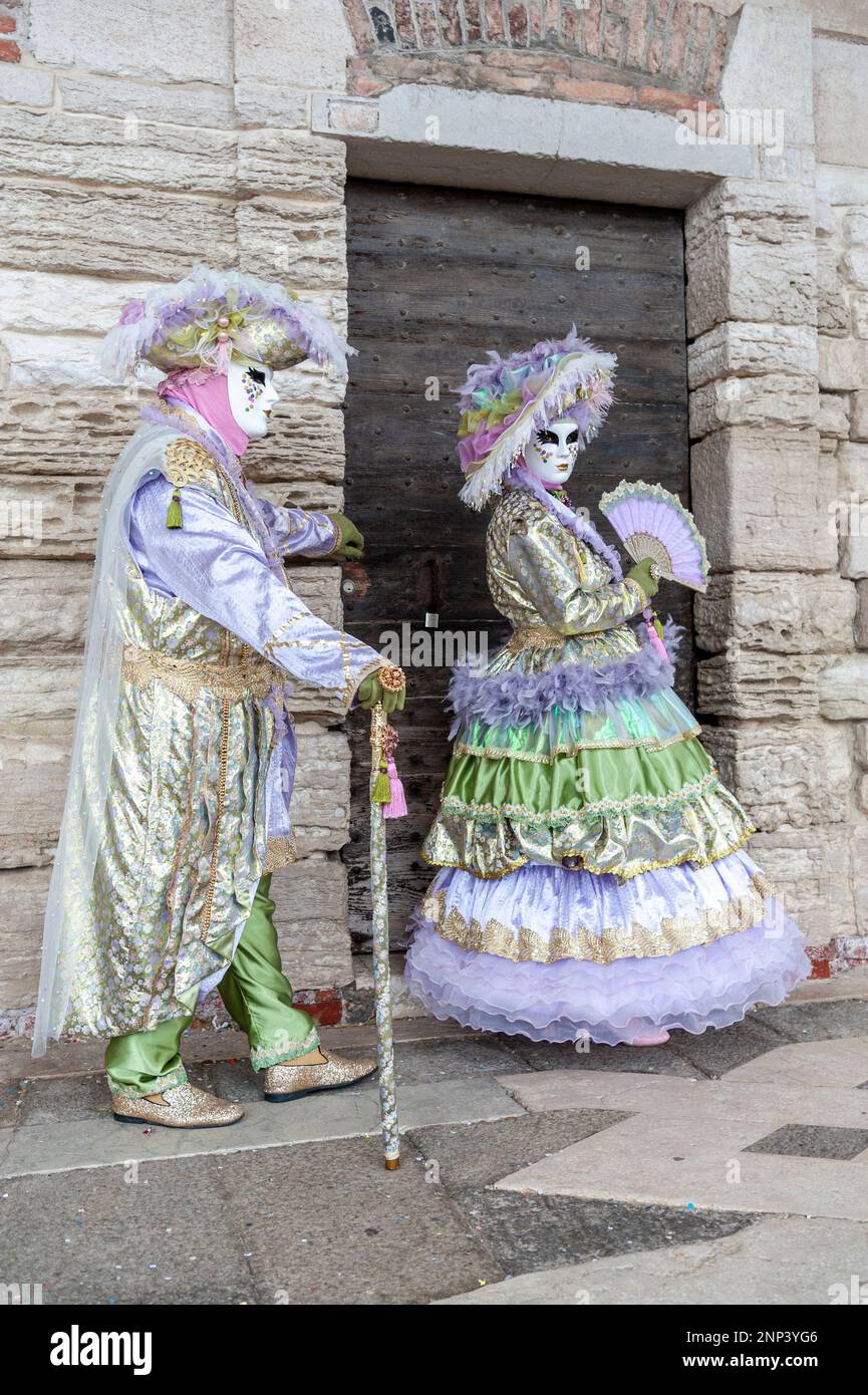 VENICE, ITALY Febrary 17 2023 The masks of the Venice carnival 2023 Stock Photo Alamy