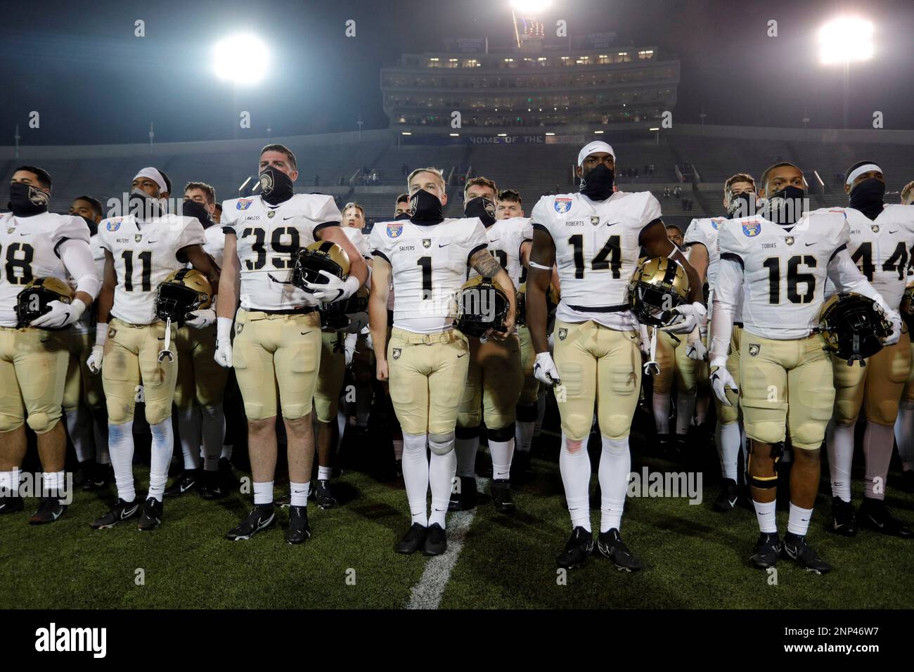 MEMPHIS, TN DECEMBER 31 Members of the Army Black Knights sing for