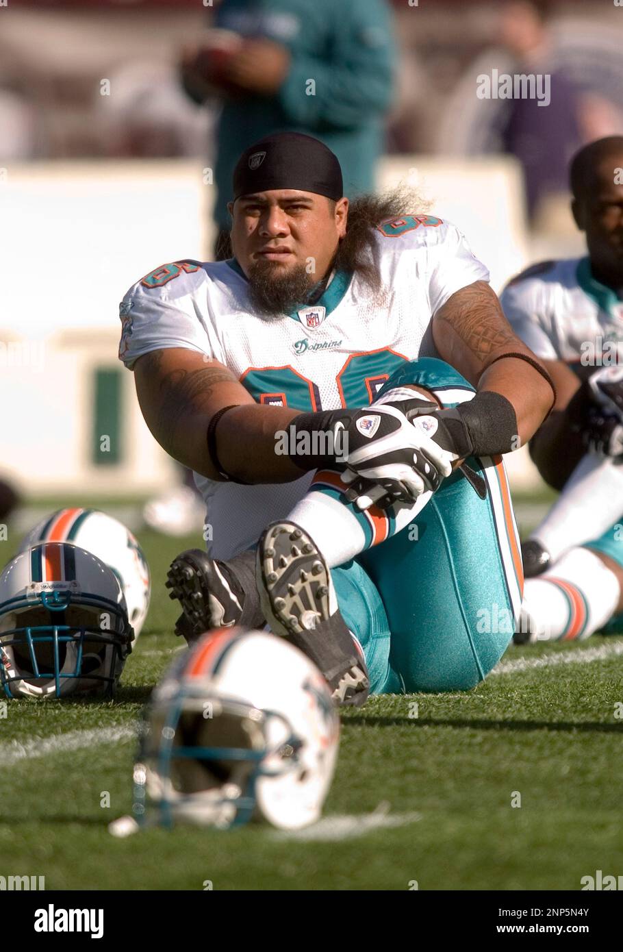 08 November 2009. Dolphins Defensive Tackle Paul Saolai (96