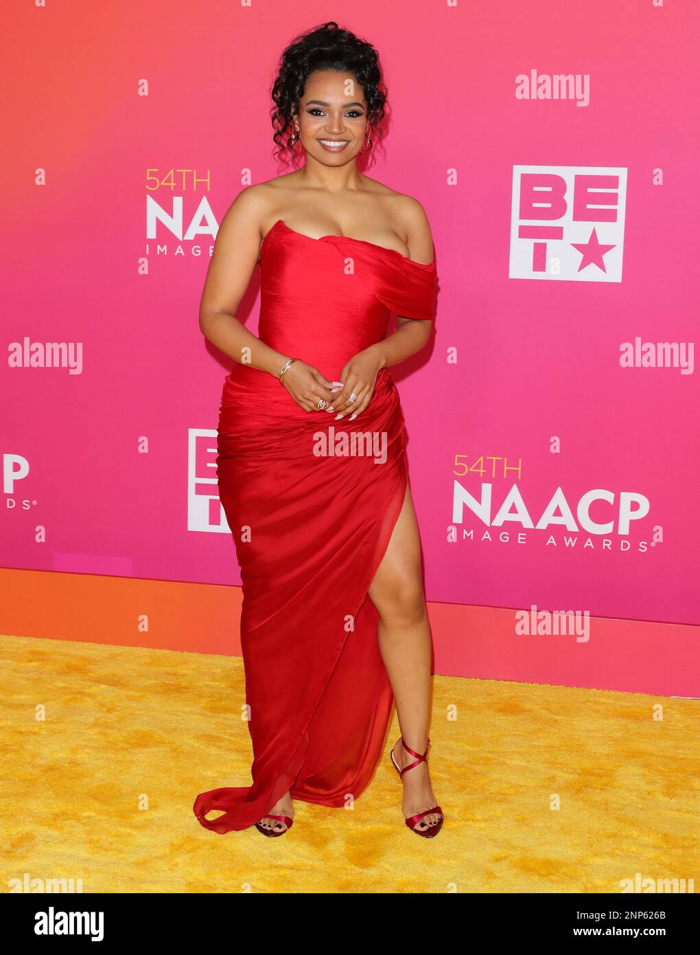 Kyla Pratt arrives at The 54th NAACP Image Awards, held at The Pasadena Civic Auditorium in Pasadena, CA on Saturday, February 25, 2023 . (Photo By Juan Pablo Rico/Sipa USA) Stock Photo