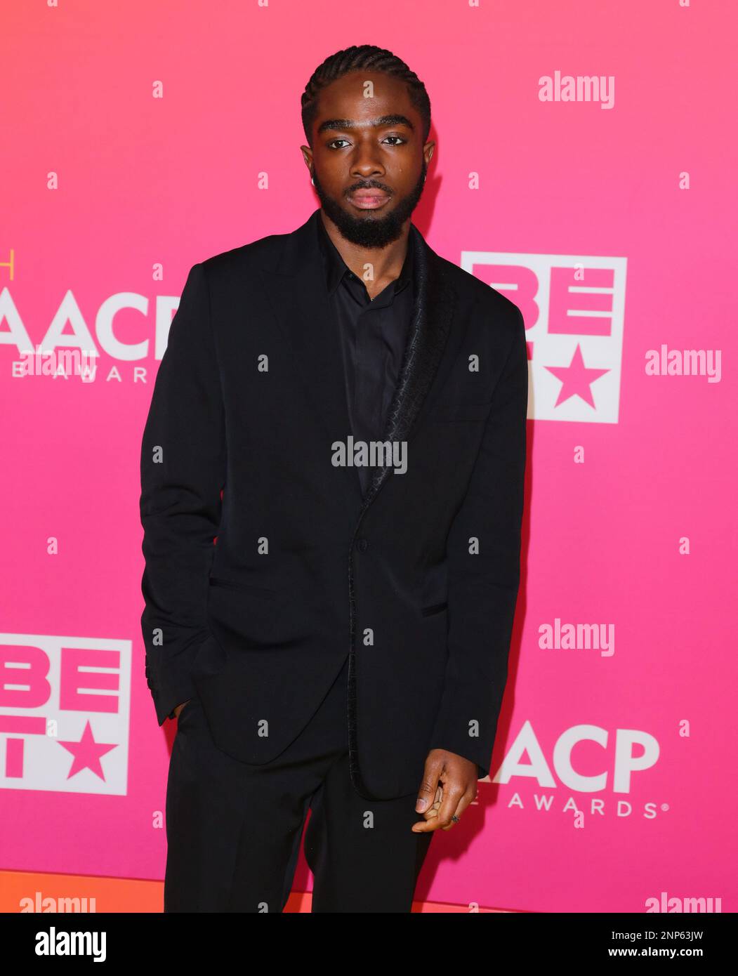 Caleb Pablo Caleb McLaughlin arrives at The 54th NAACP Image Awards, held at The ...