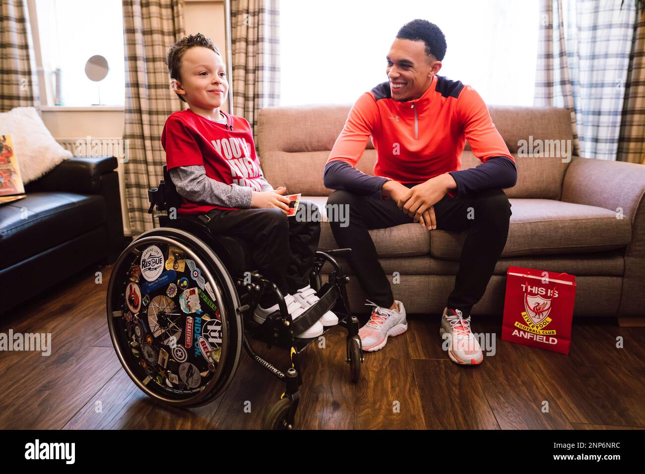 Liverpool FC right-back Alexander-Arnold surprised a young five-year ...