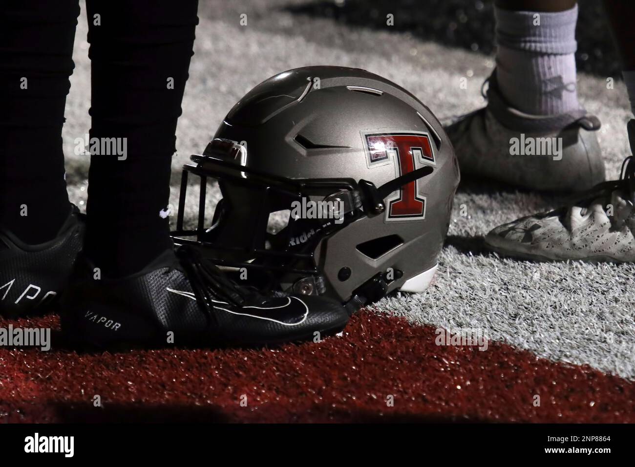 ALABASTER, AL NOVEMBER 20 A Thompson High School football helmet