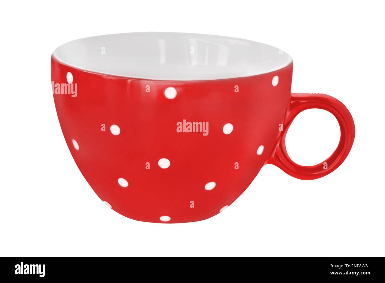1 red cup isolated on white background Stock Photo