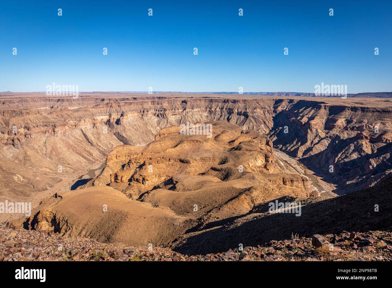 Fish River Canyon, world's second largest canyon, Hobas, South Namibia