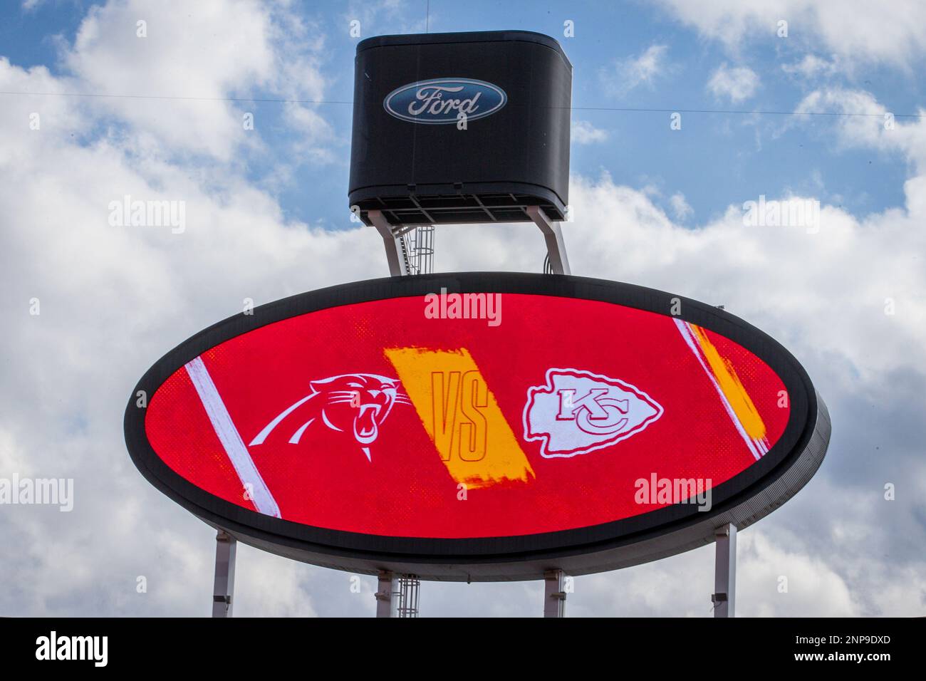 KANSAS CITY, MO - NOVEMBER 08: Kansas City Chiefs scoreboard prior to