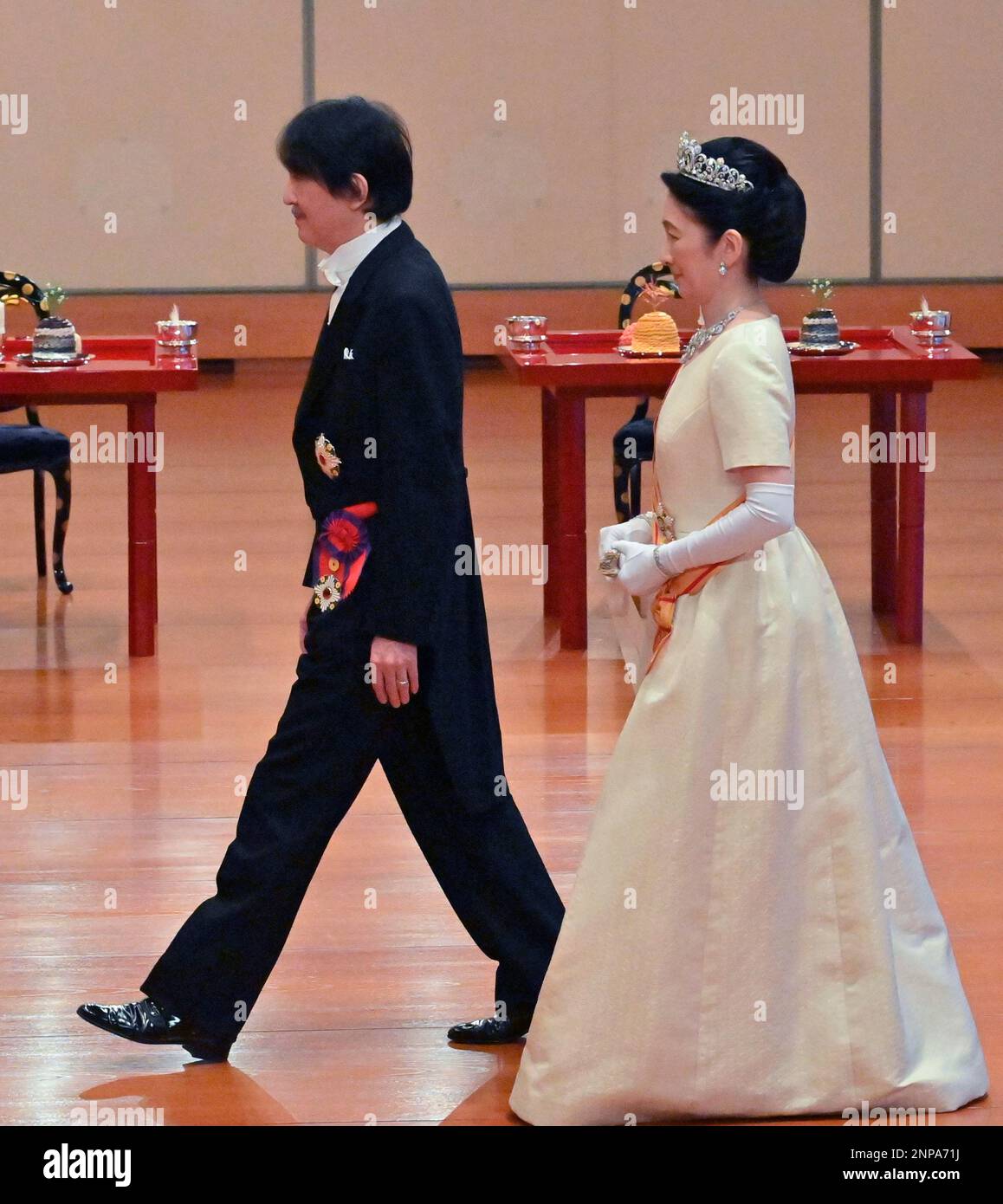 Japan's Crown Prince Fumihito of Akishino and Princess Kiko attend a