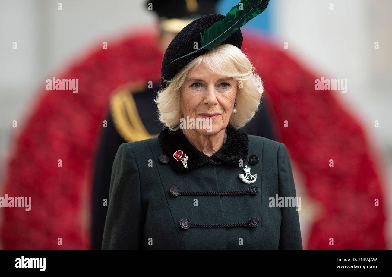 Britain's Camilla, the Duchess of Cornwall, patron of The Poppy Factory