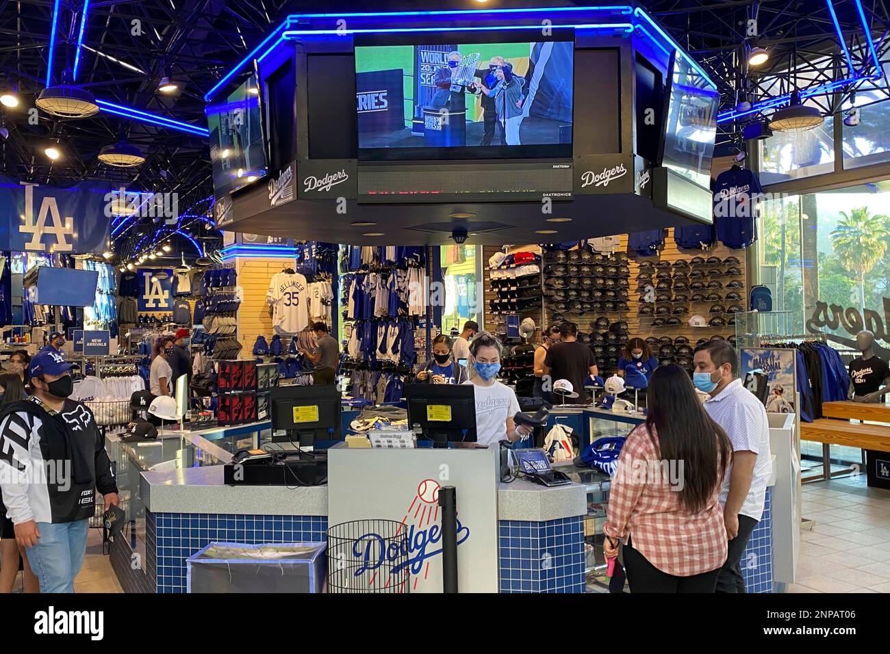 The Dodgers Clubhouse store at Universal CityWalk, Monday, Nov. 2