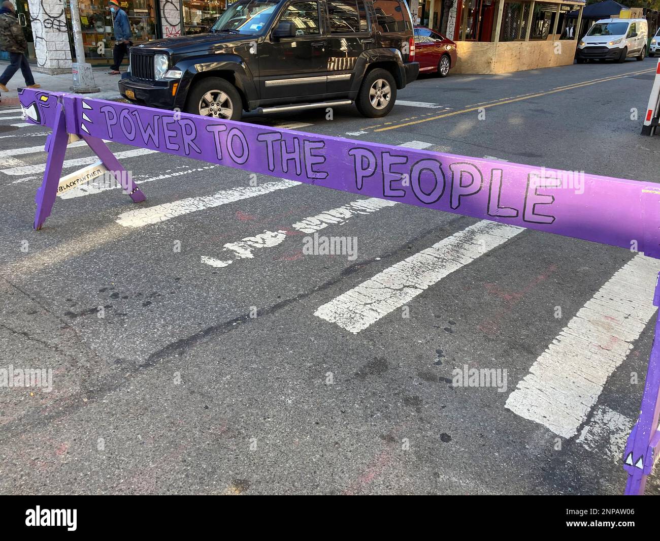 Photo by: STRF/STAR MAX/IPx 2020 11/2/20 Stantions (Road Blocks) are ...