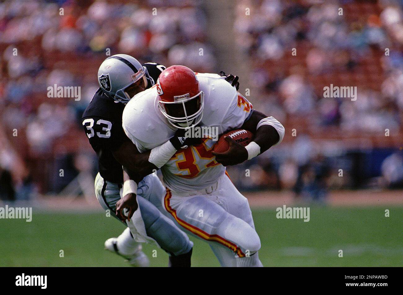 Christian Okoye Kansas City Chiefs circa 1987 (Photo by Owen C