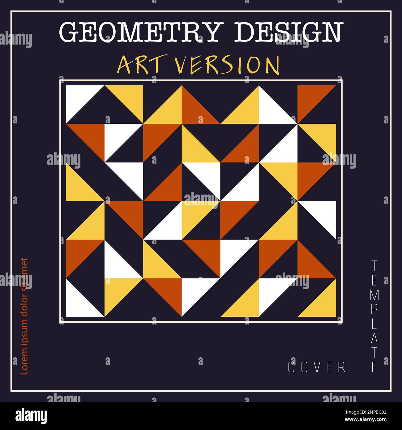 Triangular design. Layout for a cover, booklet, brochure or booklet ...