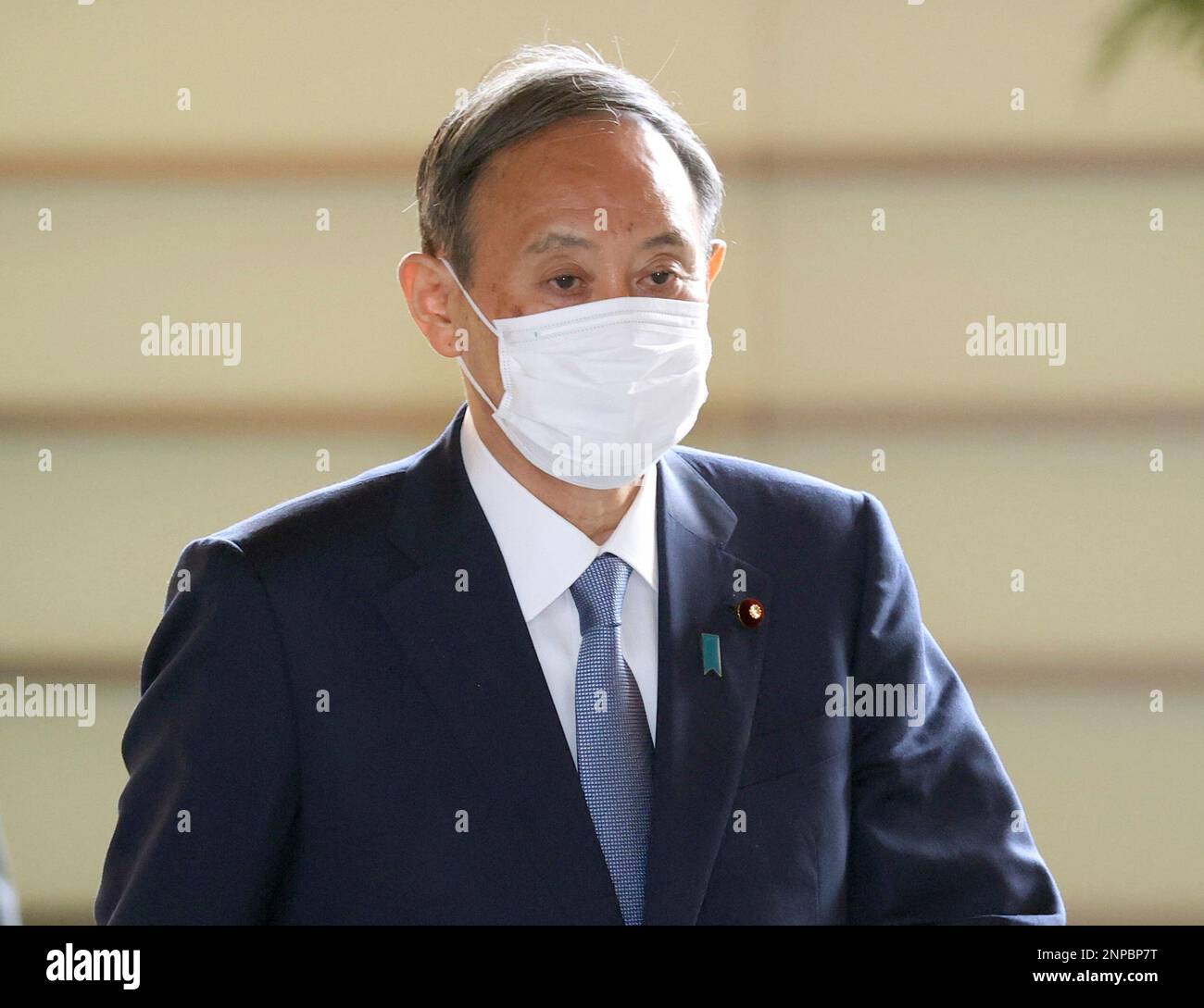 Japan's Prime Minister Yoshihide Suga Arrives At Prime Minister's ...