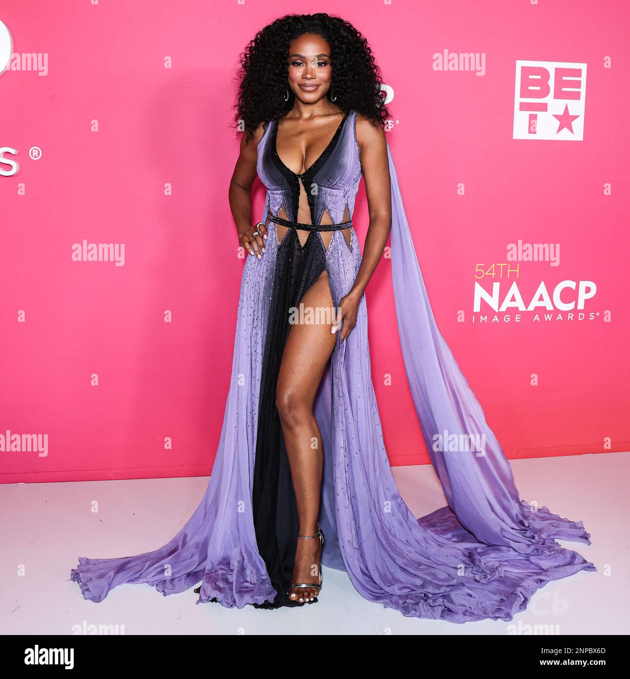 Pasadena, United States. 25th Feb, 2023. PASADENA, LOS ANGELES, CALIFORNIA, USA - FEBRUARY 25: Shannon Thornton poses in the press room at the 54th Annual NAACP Image Awards held at the Pasadena Civic Auditorium on February 25, 2023 in Pasadena, Los Angeles, California, United States. (Photo by Xavier Collin/Image Press Agency) Credit: Image Press Agency/Alamy Live News Stock Photo