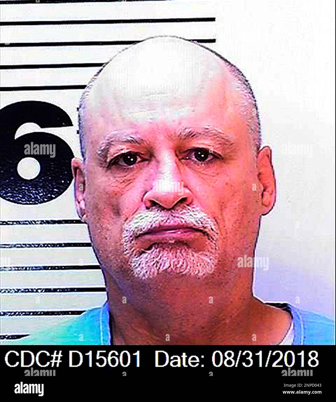 This inmate identification photo from the california department of