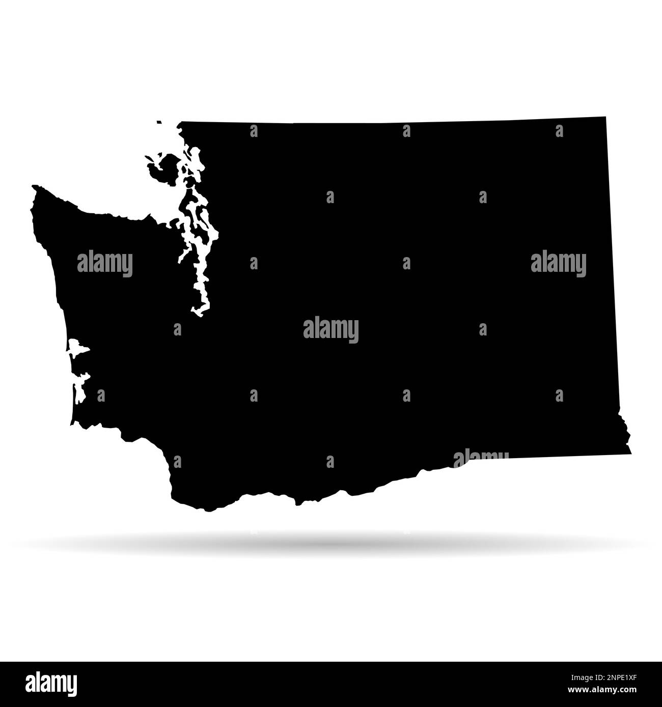 Washington map shape united states - Washington Map Shape United States Of America Flat Concept Icon Symbol Vector Illustration 2NPE1XF