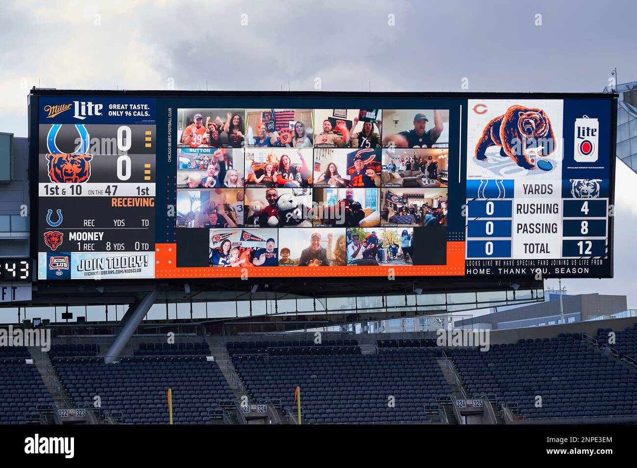 CHICAGO, IL OCTOBER 04 Chicago Bears season ticket holders are shown