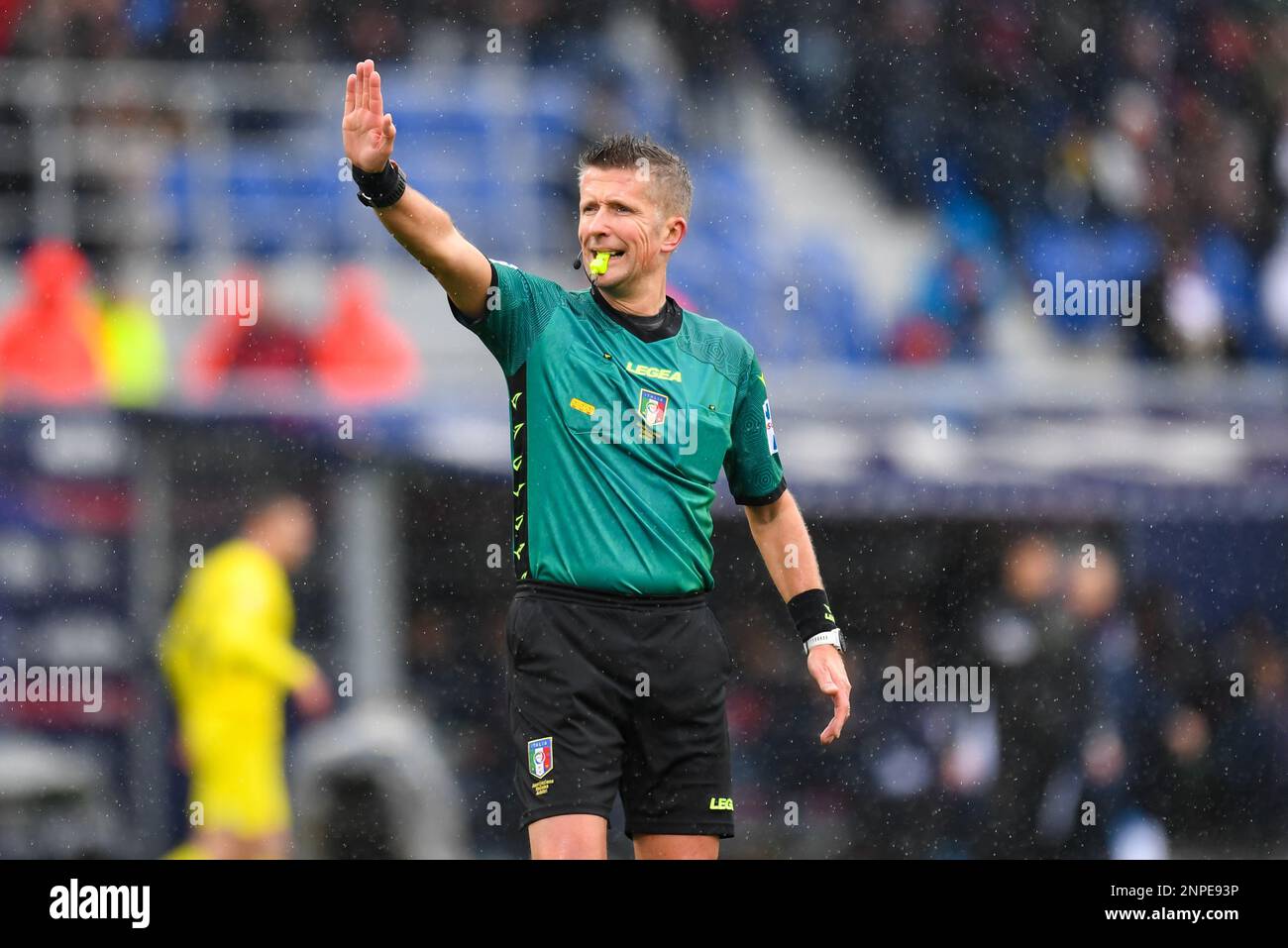 The Referee of the match Daniele Orsato of the Schio Section  during  Bologna FC vs Inter - FC Internazionale, italian soccer Serie A match in Bologna, Italy, February 26 2023 Stock Photo