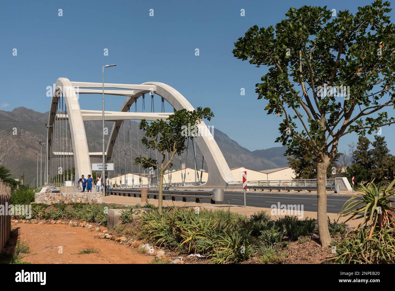 Ashton, Western Cape, South Africa. 2023. Arched bridge supporting a