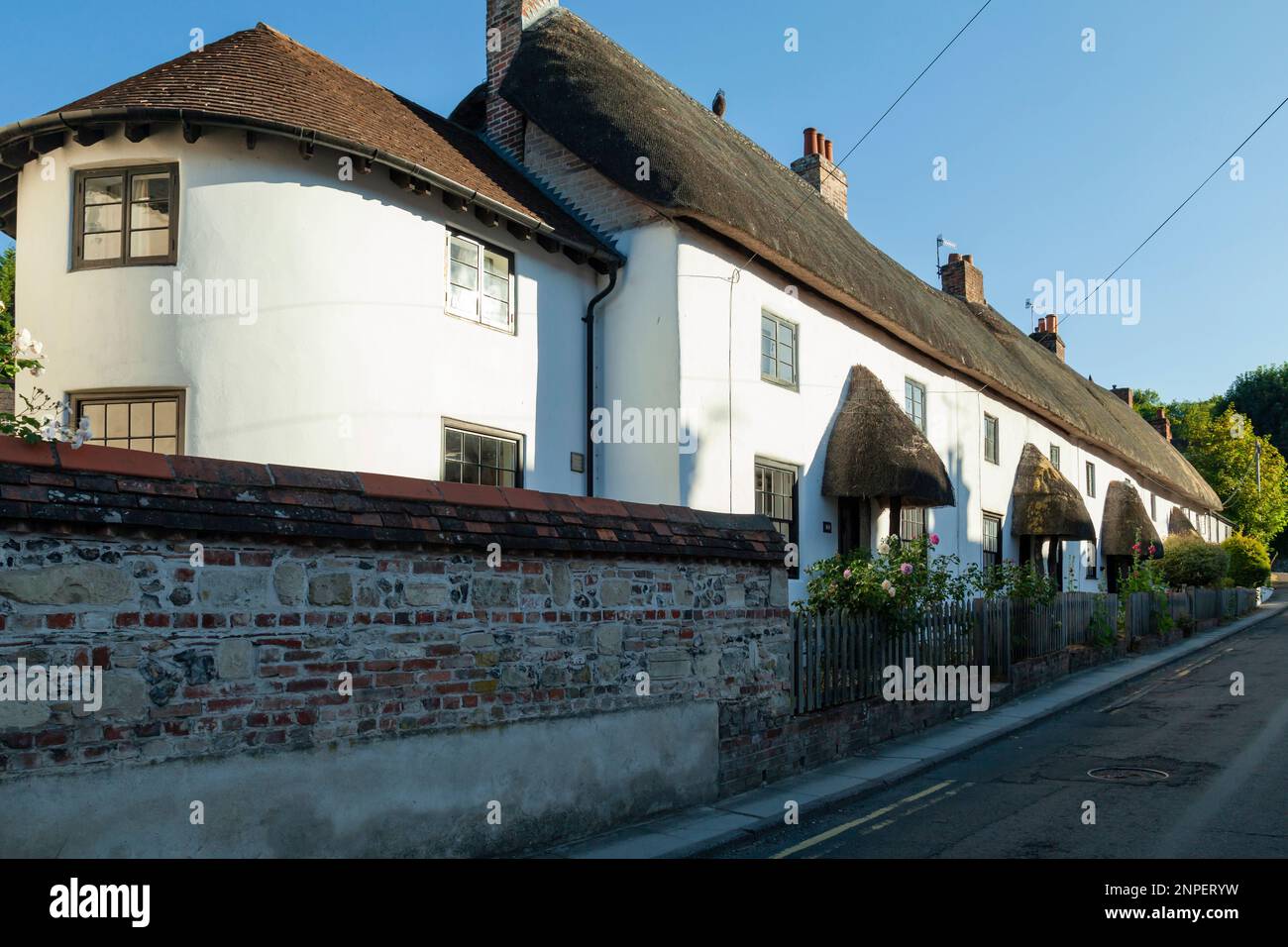 Summer afternoon on Harnham Road in Salisbury Stock Photo Alamy