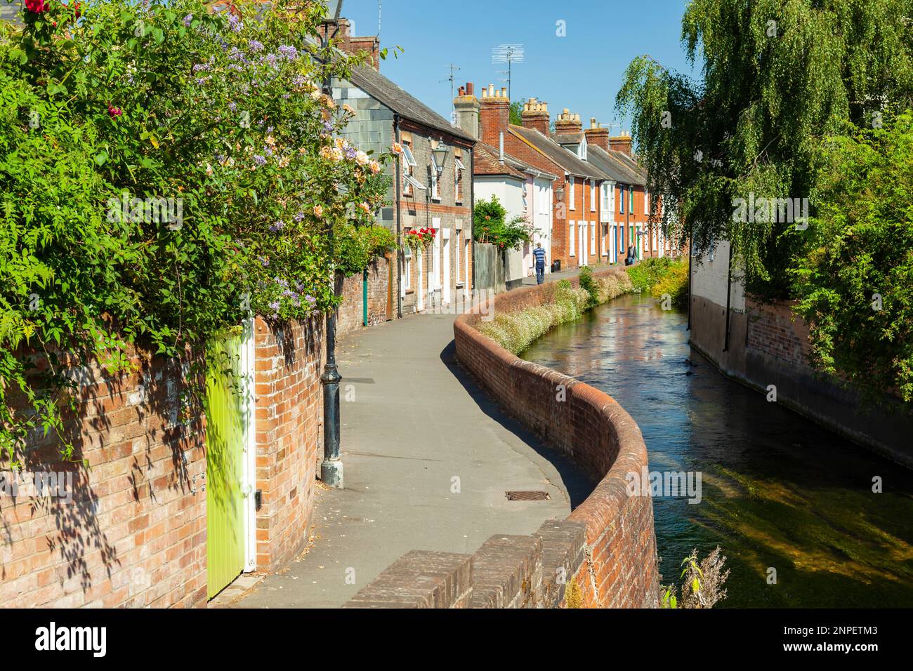 Summer midday on Water Lane in Salisbury. Stock Photo