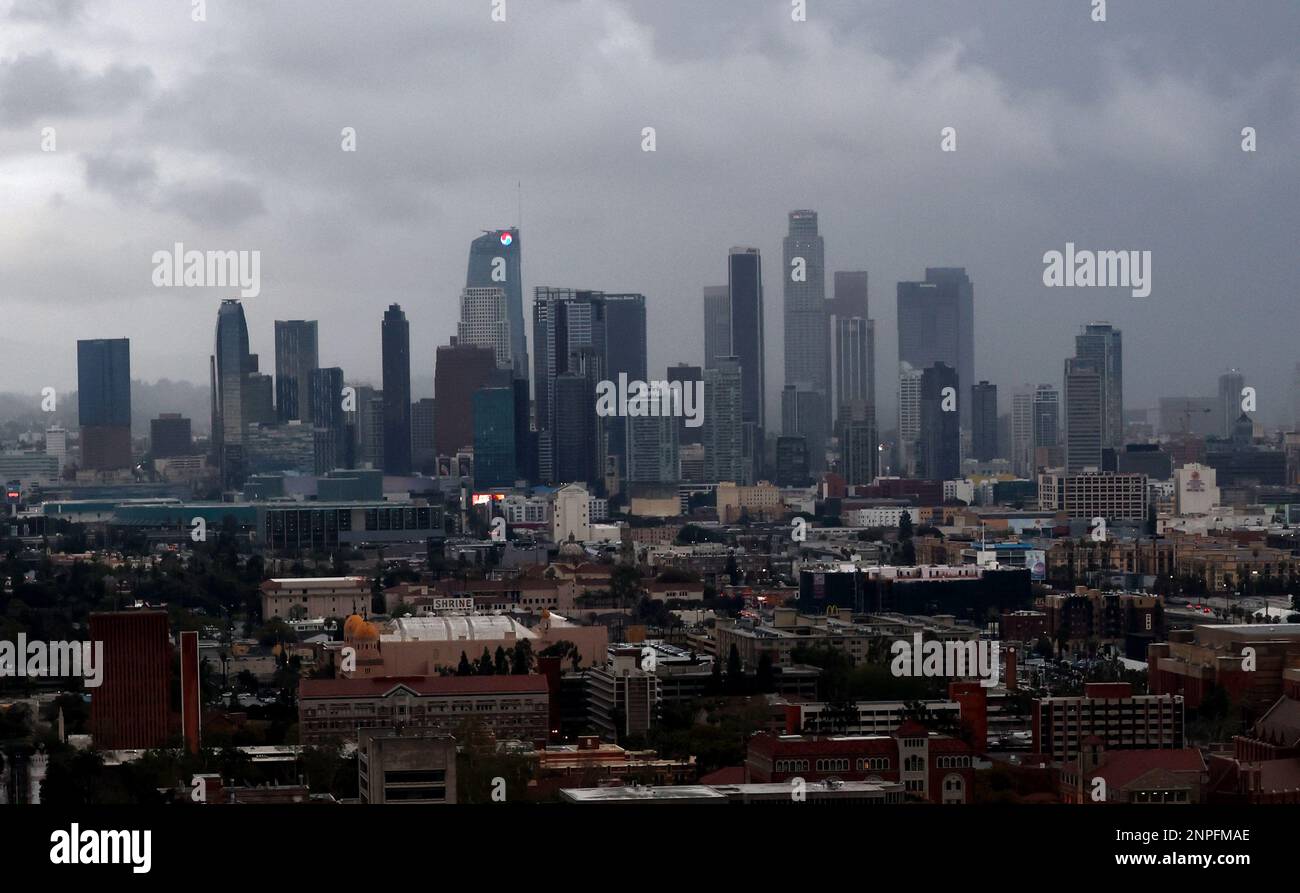 Los Angeles, Ca. 25th Feb, 2023. Aerial view of Los Angeles as