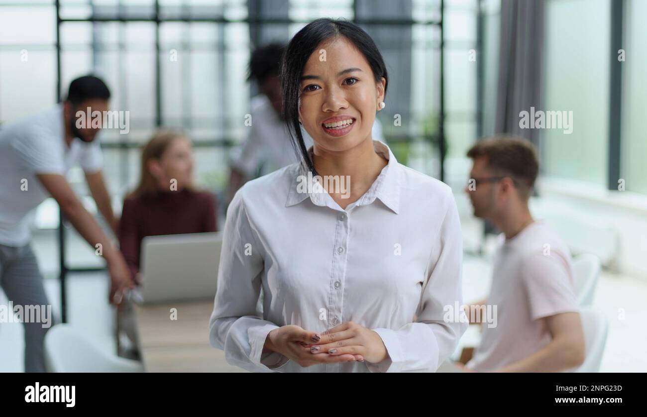 Asian woman in white shirt hi-res stock photography and images - Alamy