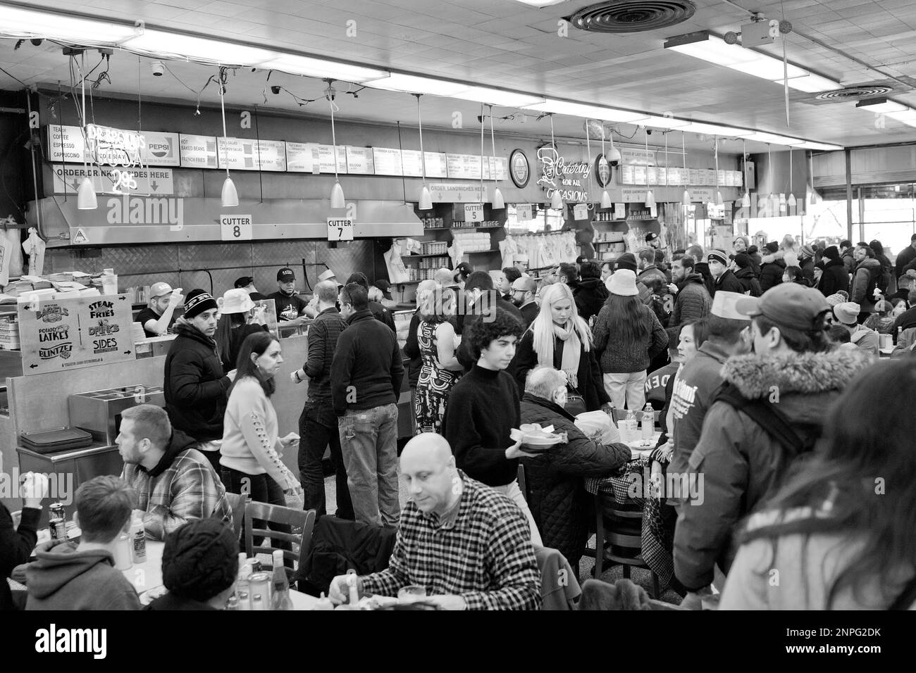 World famous Katz's Delicatessen, located on the lower east side of